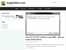 Tablet Screenshot of angelofdev.com